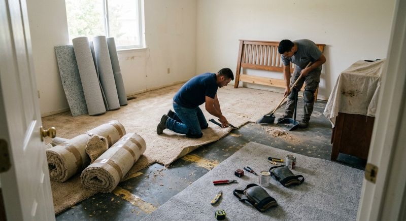 Basement Carpet Replacement in Old Bridge, NJ