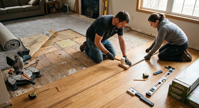Bamboo Flooring Installation in Manassas, VA