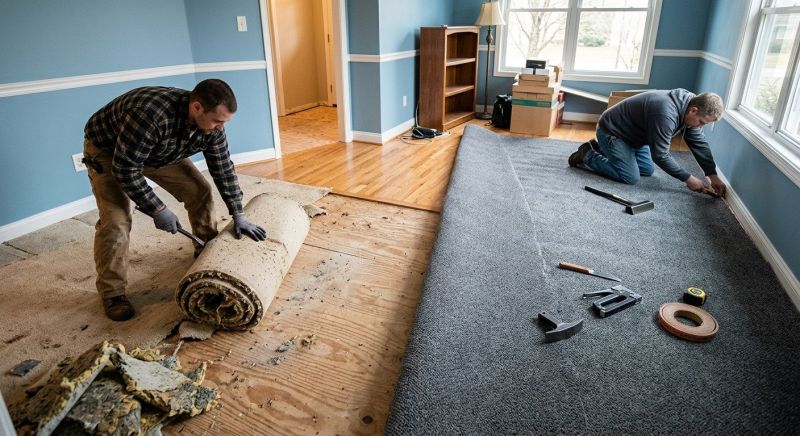 Basement Carpet Replacement in Old Bridge, NJ