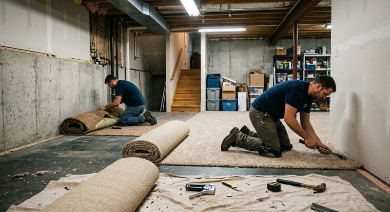 Basement Carpet Replacement in Hunterdon County, NJ