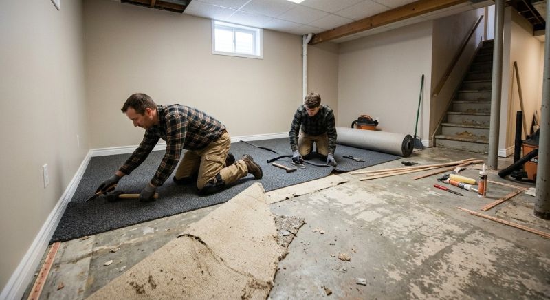 Basement Carpet Replacement in Hunterdon County, NJ