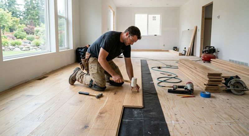 Hickory Floor Installation in Manassas, VA