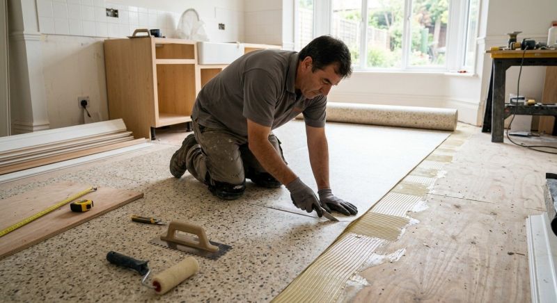 Linoleum Flooring Replacement in Frisco, TX