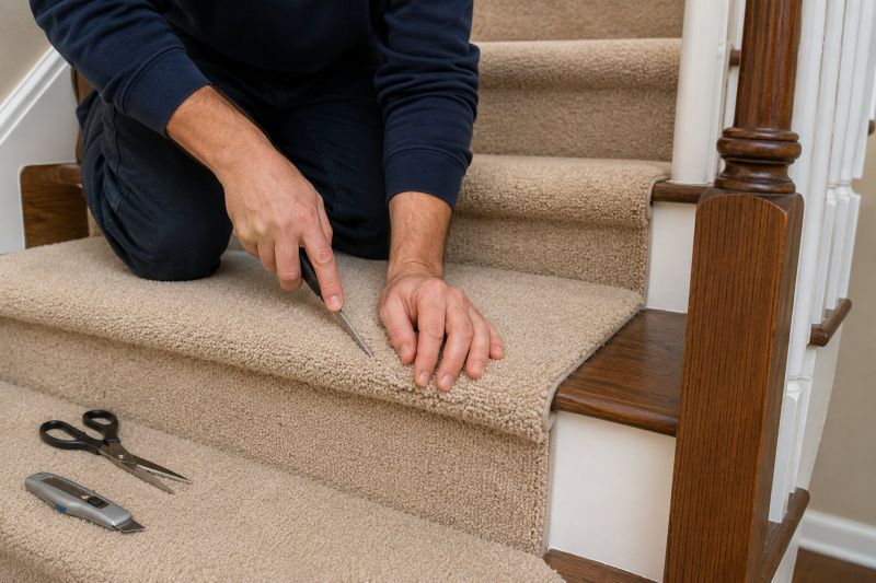 Stair Carpet Repair in Kansas City, KS