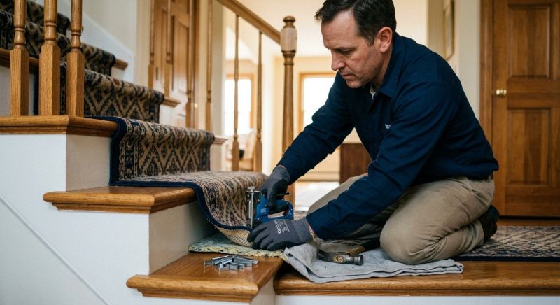Stair Runner Repair in Overland Park, KS